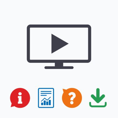 Widescreen TV mode sign