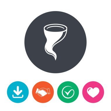 Fırtına işareti simgesi.