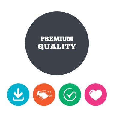 Premium kalite işareti simgesi.