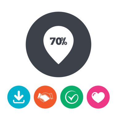 yüzde 70'inin satışı işaretçi