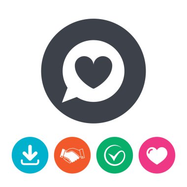 sohbet işareti simgesi.