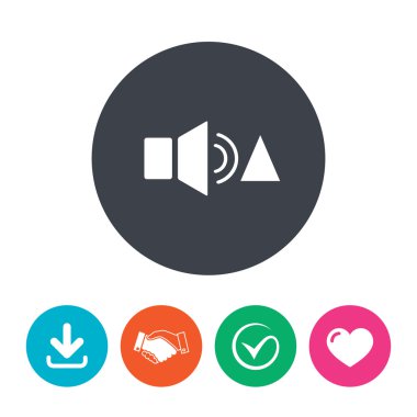 Hoparlör ses daha yüksek sesle işareti