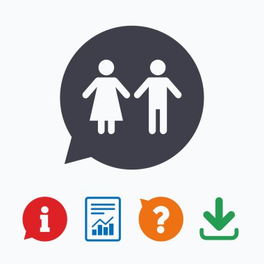 Tuvalet işareti simgesi. Tuvalet simgesi.