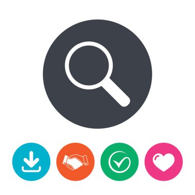 Büyüteç cam simgesi simgesi.