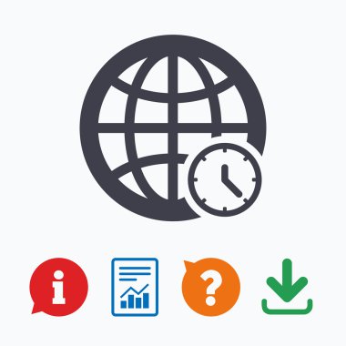 Dünya saat işareti simgesi.