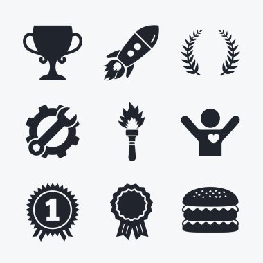 Birincilik Ödülü Kupası simgeler.