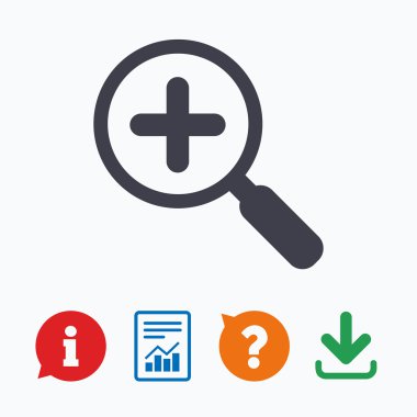 Büyüteç cam işareti