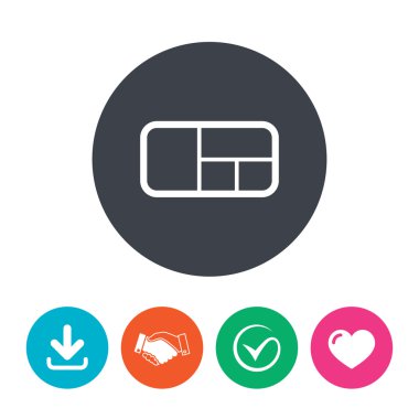 Stand işareti simgesi.