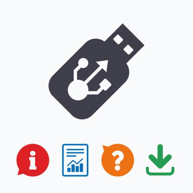 USB işareti simgesi.