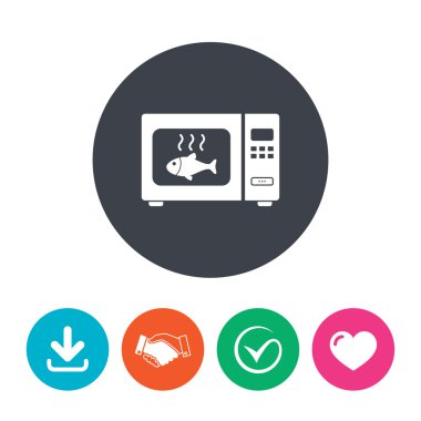 mikrodalga fırın işareti simgesi.