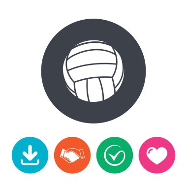 Voleybol işareti simgesi.