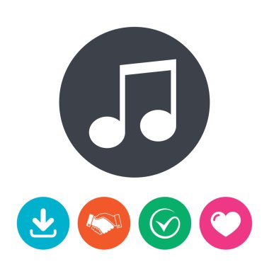 müzik Not işareti simgesi.