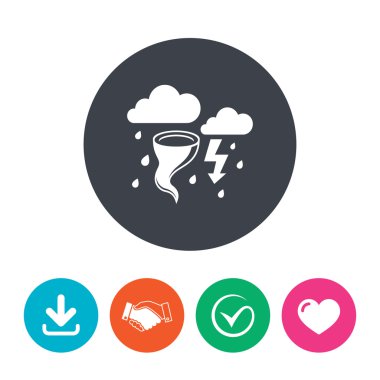 Fırtına kötü hava işareti