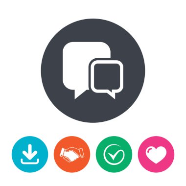 sohbet işareti simgesi.