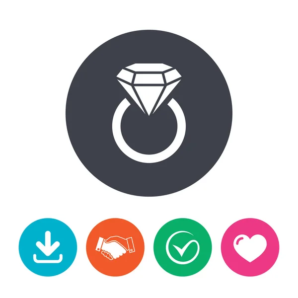 Jewelry sign icon. — Stock Vector