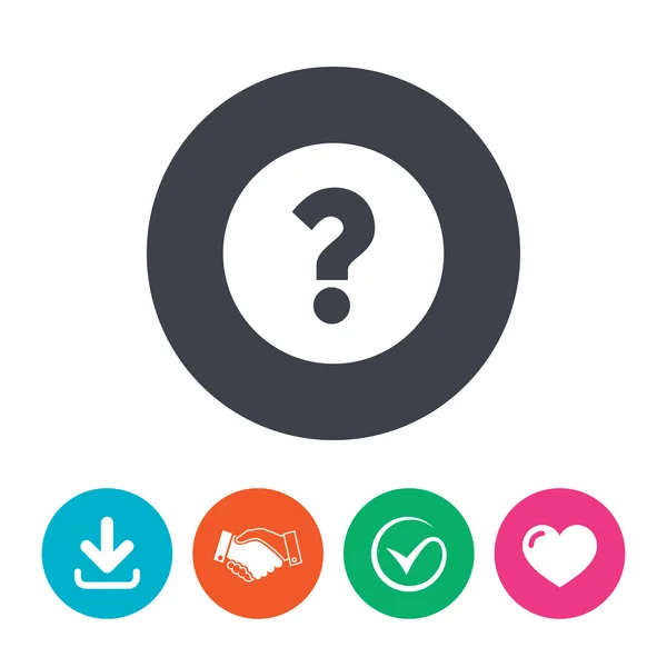 Signo de interrogación icono. — Vector de stock