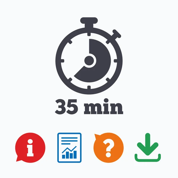 Timer teken pictogram. — Stockvector