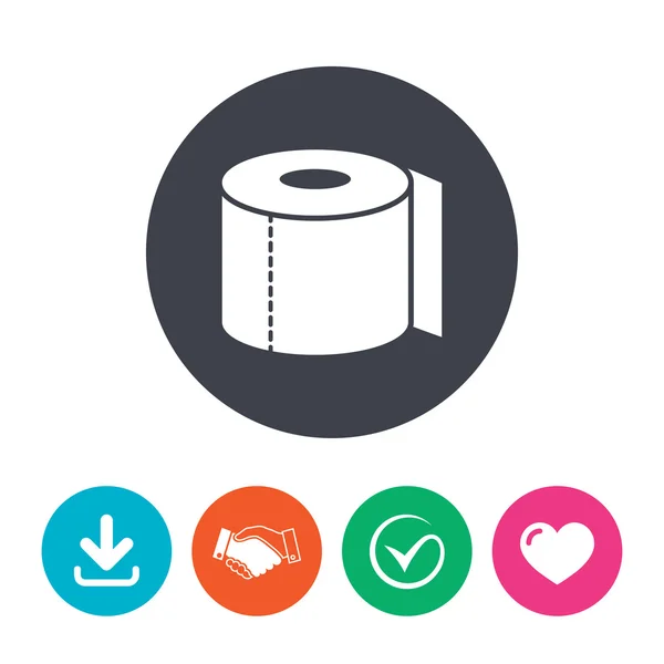 Wc-papier pictogram. — Stockvector