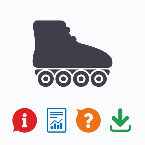 Roller skates sign icon. — Stock Vector