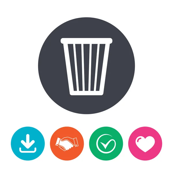 Recycle bin sign icon. — Stock Vector