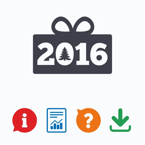 Šťastný nový rok 2016 znamení — Stockový vektor