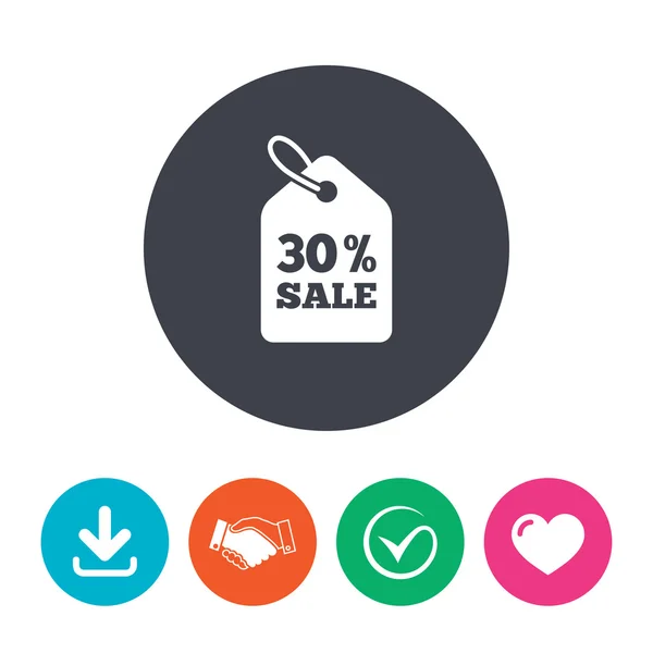 30 por ciento de precio de venta — Vector de stock