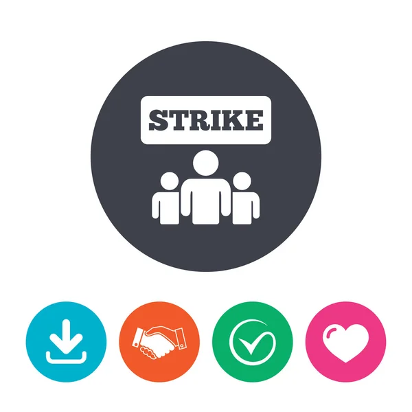 Strike sign icon. — Stock Vector
