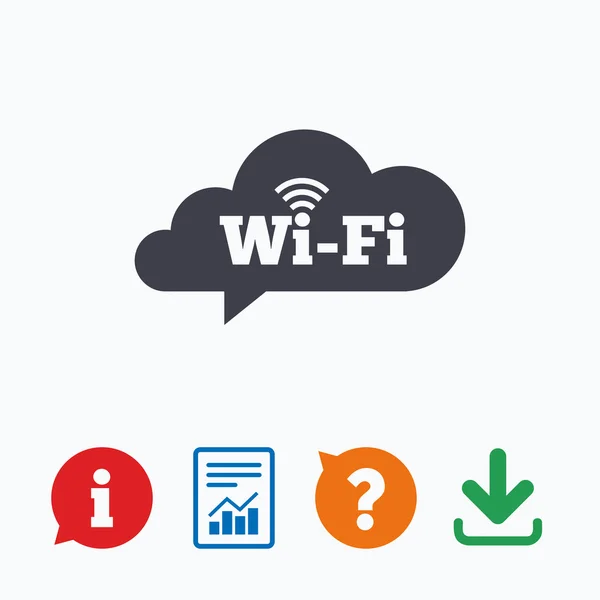 Sinal wifi gratuito . — Vetor de Stock