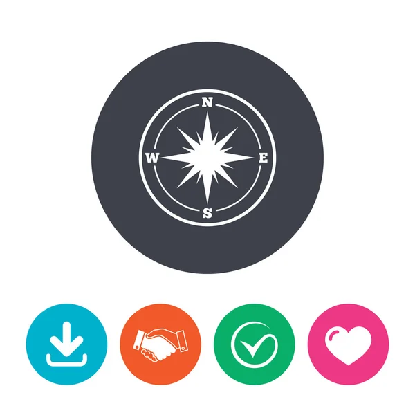 Compass sign icon. — Stock Vector