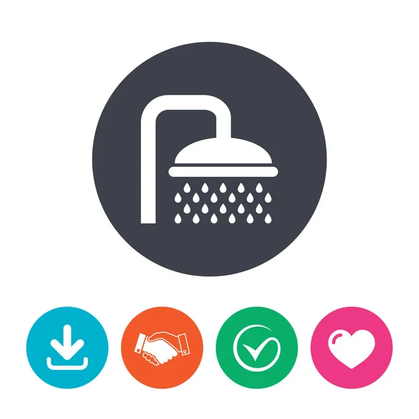 Shower sign icon. — Stock Vector