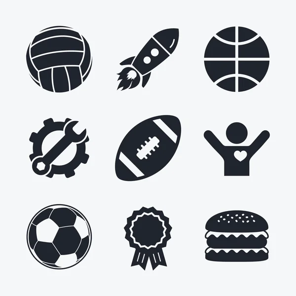 Sport balls. Volleyball, Basketball, Soccer.