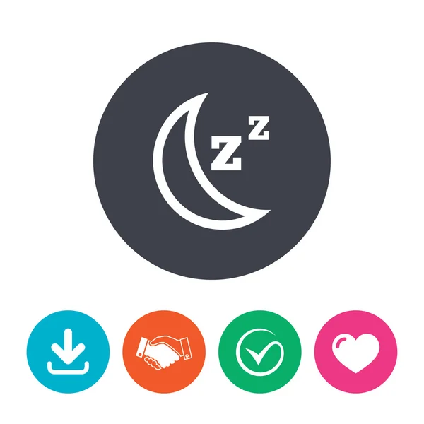 Sleep sign icon. — Stock Vector