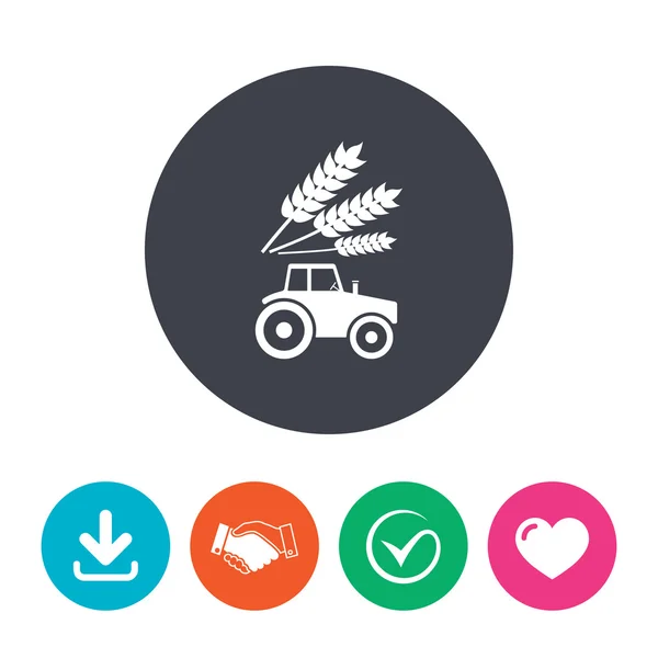 Tractor sign icon. — Stock Vector