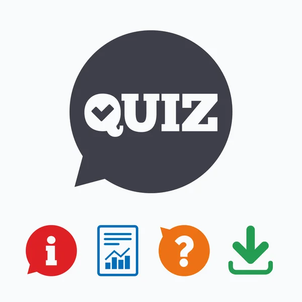 Quiz icône signe . — Image vectorielle