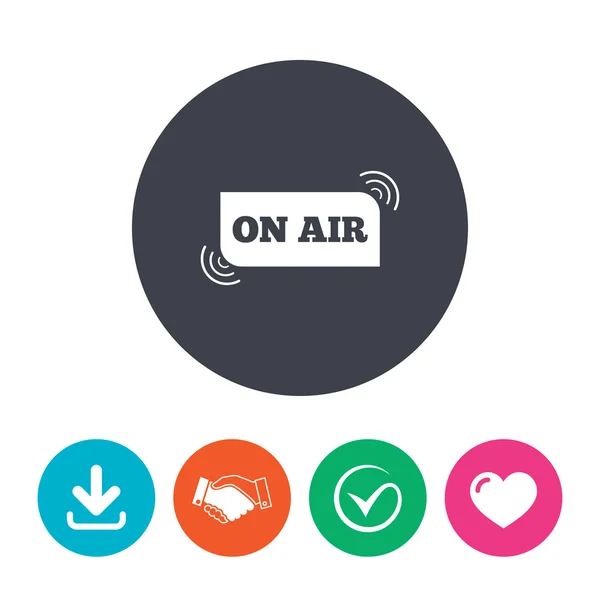 On air sign icon. — Stock Vector