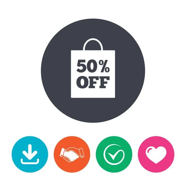 50 percent sale bag — Stock Vector