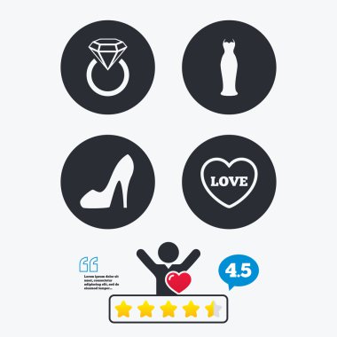 düğün elbise simgeler