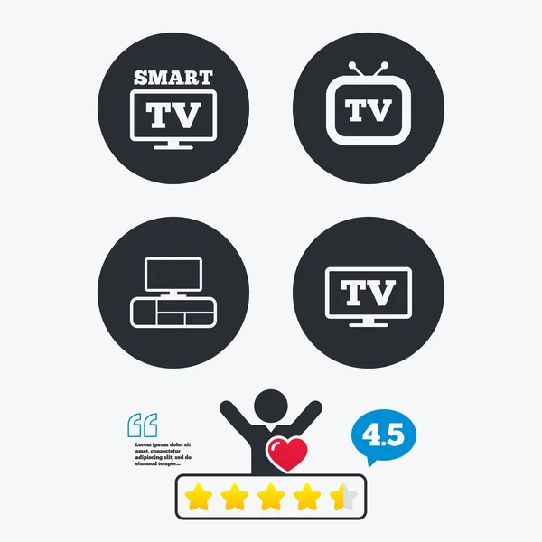 Smart TV mode icon. — Stock Vector