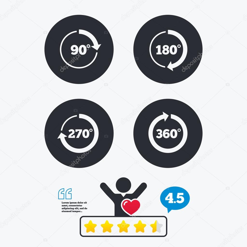 Angle 45 360 Degrees Circle Icons Geometry Math Signs Symbols Full Complete Rotation Arrow Star Vote Ranking Client Like And Think Bubble Quotes With Message Premium Vector In Adobe Illustrator Ai Angle 45 360 Degrees Circle Icons Geometry Math Signs Symbols Full Complete Rotation Arrow Star Vote Ranking Client Like And Think Bubble Quotes With Message Premium Vector In Adobe Illustrator Ai