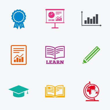 Eğitim ve çalışma simgeler