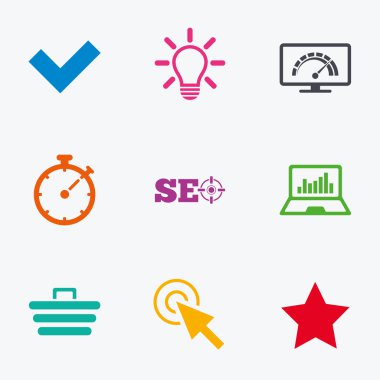 Internet, seo simgeler. Bant genişliği hız işareti.