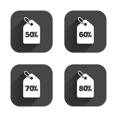 Satılık fiyat etiketi simgeler.