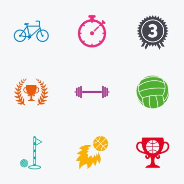 Spor oyunları, fitness simgesi.