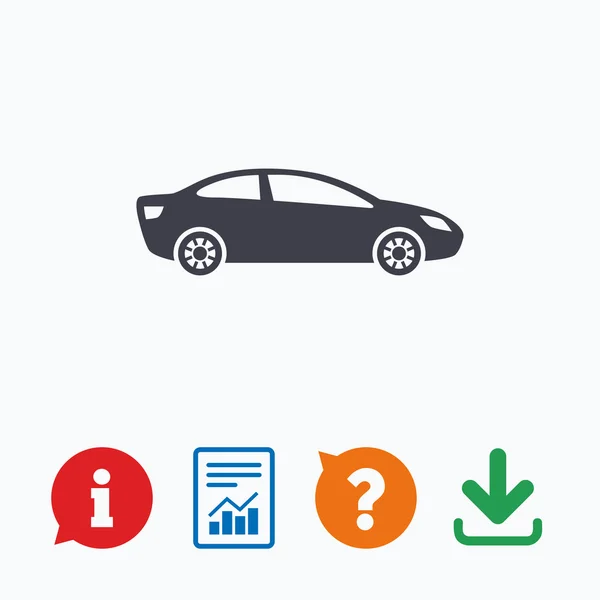 Car sign icon. — Stock Vector