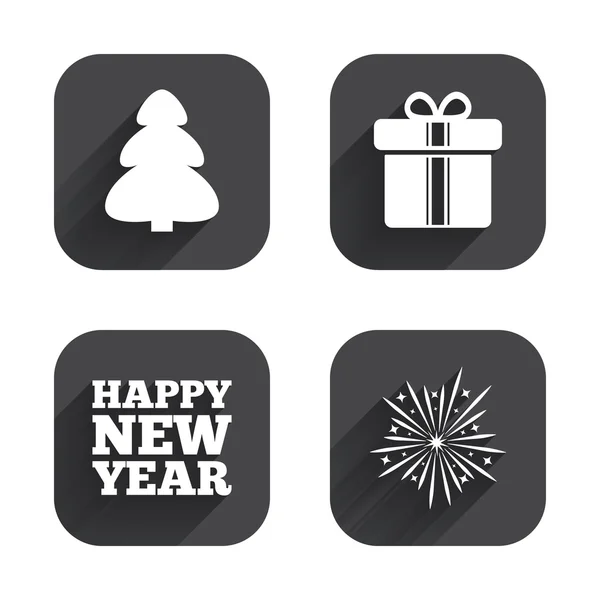 Happy new year signs — Stock Vector