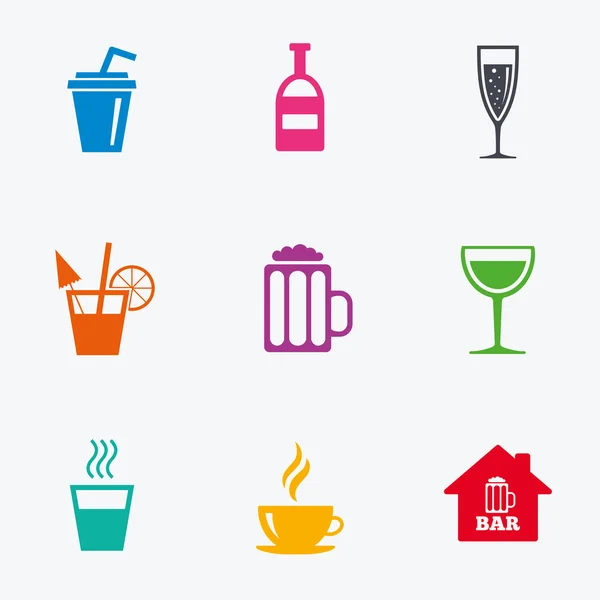 Café, ícones de chá . —  Vetores de Stock