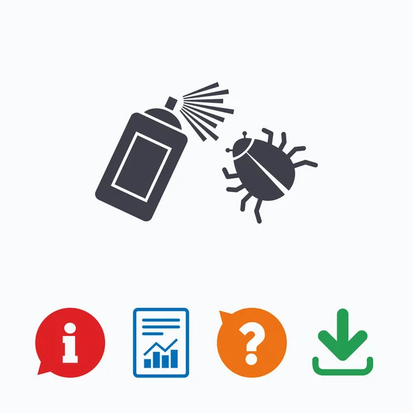 Bug ontsmetting teken pictogram. — Stockvector