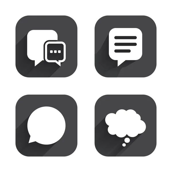 Chat icons. Comic speech bubble — Stock Vector