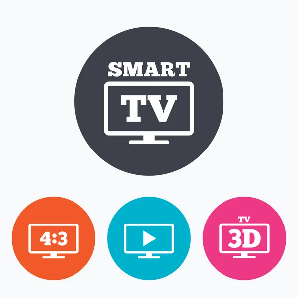 Smart Tv trybie ikona. — Wektor stockowy