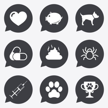Veteriner, Evcil hayvan simgeler.